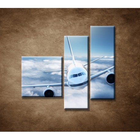 Obrazy na stenu - Boeing 747 - 3dielny 110x90cm
