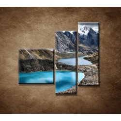Obrazy na stenu - Tri lagúny - 3dielny 110x90cm
