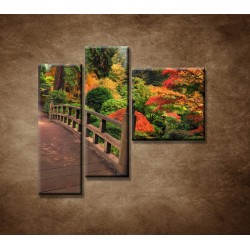 Obrazy na stenu - Jesenný park - 3dielny 110x90cm