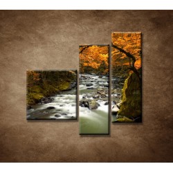 Obrazy na stenu - Jesenná krajina - 3dielny 110x90cm