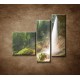 Obrazy na stenu - Vodopád v Alpách - 3dielny 110x90cm