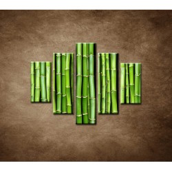 Obrazy na stenu - Bambus - 5dielny 100x80cm