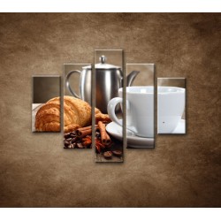 Obrazy na stenu - Raňajky - 5dielny 100x80cm