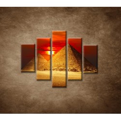 Obrazy na stenu - Pyramídy - 5dielny 100x80cm