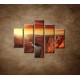 Obrazy na stenu - Západ slnka na horách - 5dielny 100x80cm
