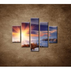 Obrazy na stenu - Slnko na horách - 5dielny 100x80cm
