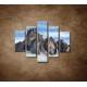 Obrazy na stenu - Mraky pod horami - 5dielny 100x80cm