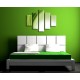 Obrazy na stenu - Zelený polkruh - 5dielny 100x80cm