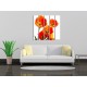 Obrazy na stenu - Oranžové tulipány - 5dielny 100x100cm