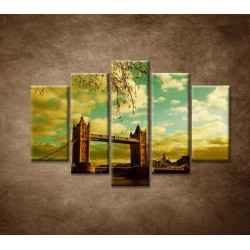Obrazy na stenu - Londýn - Tower Bridge - 5dielny 150x100cm