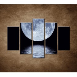 Obrazy na stenu - Mesiac nad hladinou - 5dielny 150x100cm