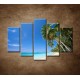 Obrazy na stenu - Pláž s palmami - 5dielny 150x100cm