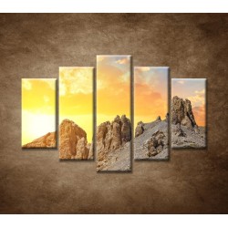 Obrazy na stenu - Hory pri západe - 5dielny 150x100cm