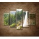 Obrazy na stenu - Vodopád v Alpách - 5dielny 150x100cm