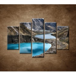 Obrazy na stenu - Tri lagúny - 5dielny 150x100cm