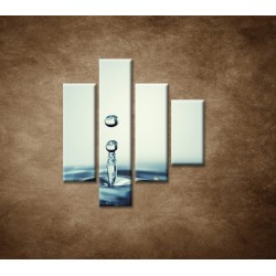 Obrazy na stenu - Kvapka vody - 4dielny 80x90cm