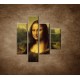 Obrazy na stenu - Mona Lisa - 4dielny 80x90cm