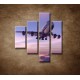 Obrazy na stenu - Lietadlo v oblakoch - 4dielny 80x90cm