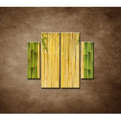 Obrazy na stenu - Bambusové stonky - 4dielny 100x90cm