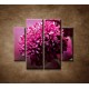 Obrazy na stenu - Kvetinové pozadie - 4dielny 100x90cm