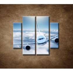 Obrazy na stenu - Boeing 747 - 4dielny 100x90cm