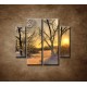 Obrazy na stenu - Krajina v zime - 4dielny 100x90cm