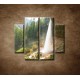 Obrazy na stenu - Vodopád v Alpách - 4dielny 100x90cm