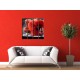 Obrazy na stenu - Červená amarylka - 4dielny 120x120cm
