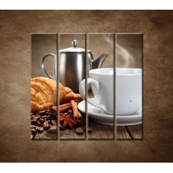 Obrazy na stenu - Raňajky - 4dielny 120x120cm