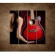 Obrazy na stenu - Žena s gitarou - 4dielny 120x120cm