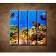Obrazy na stenu - Podmorský svet - 4dielny 120x120cm