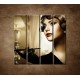 Obrazy na stenu - Žena s cigaretou - 4dielny 120x120cm