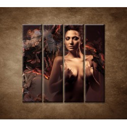 Obrazy na stenu - Sexi žena - 4dielny 120x120cm