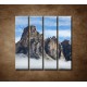 Obrazy na stenu - Mraky pod horami - 4dielny 120x120cm