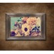 Obraz na stenu - Sušené kvety - tmavý rám