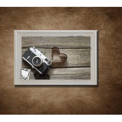 Obraz na stenu - Fotoaparát - Bledý rám