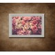 Obraz na stenu - Kytica ružových ruží - bledý rám