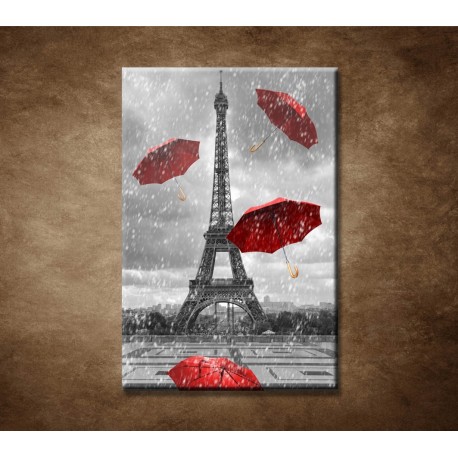 Obrazy na stenu - Červené dáždniky