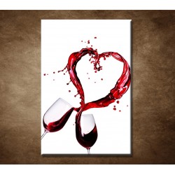 Poháre červeného vína