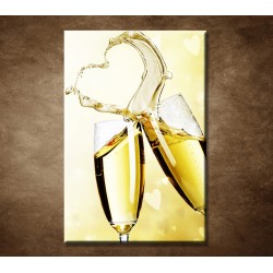 Obrazy na stenu - Srdce z vína