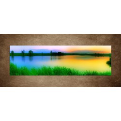 Obrazy na stenu - Západ slnka nad jazerom