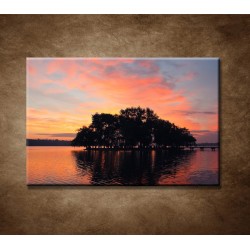 Obrazy na stenu - Západ slnka na jazere