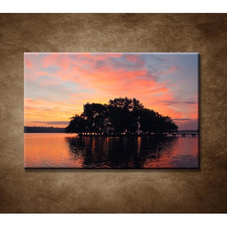 Obrazy na stenu - Západ slnka na jazere