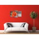 Obrazy na stenu - Oranžové gerbery - 3dielny 75x50cm