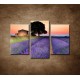 Obrazy na stenu - Letný západ slnka - 3-dielny 75x50cm
