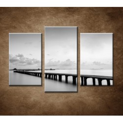 Obrazy na stenu - Most na pláži - 3-dielny 75x50cm