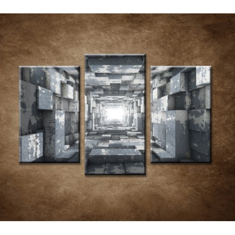 Obrazy na stenu - Tunel - 3dielny 75x50cm