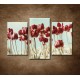 Obrazy na stenu - Retro tulipány - 3-dielny 75x50cm