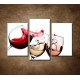 Obrazy na stenu - Tri druhy vína - 3dielny 75x50cm