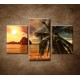 Obrazy na stenu - Západ slnka na pobreží - 3dielny 90x60cm